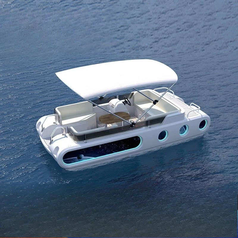 Water leisure and entertainment Electric yacht Thickened material Water sightseeing yacht Parent-child play Water electric yacht