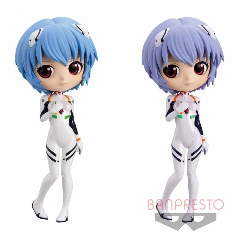 

Bandai оригинальный Qposket 14 см Ayanami Rei Plugsuit стильная фигурка EVA игрушки для детей подарок Коллекционная модель украшения