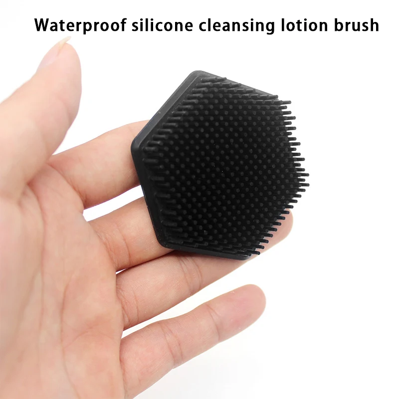 Waterproof Silicone Cleanser Brush Men's Silicone Face Brush Manual Cleansing Skincare Face Brush