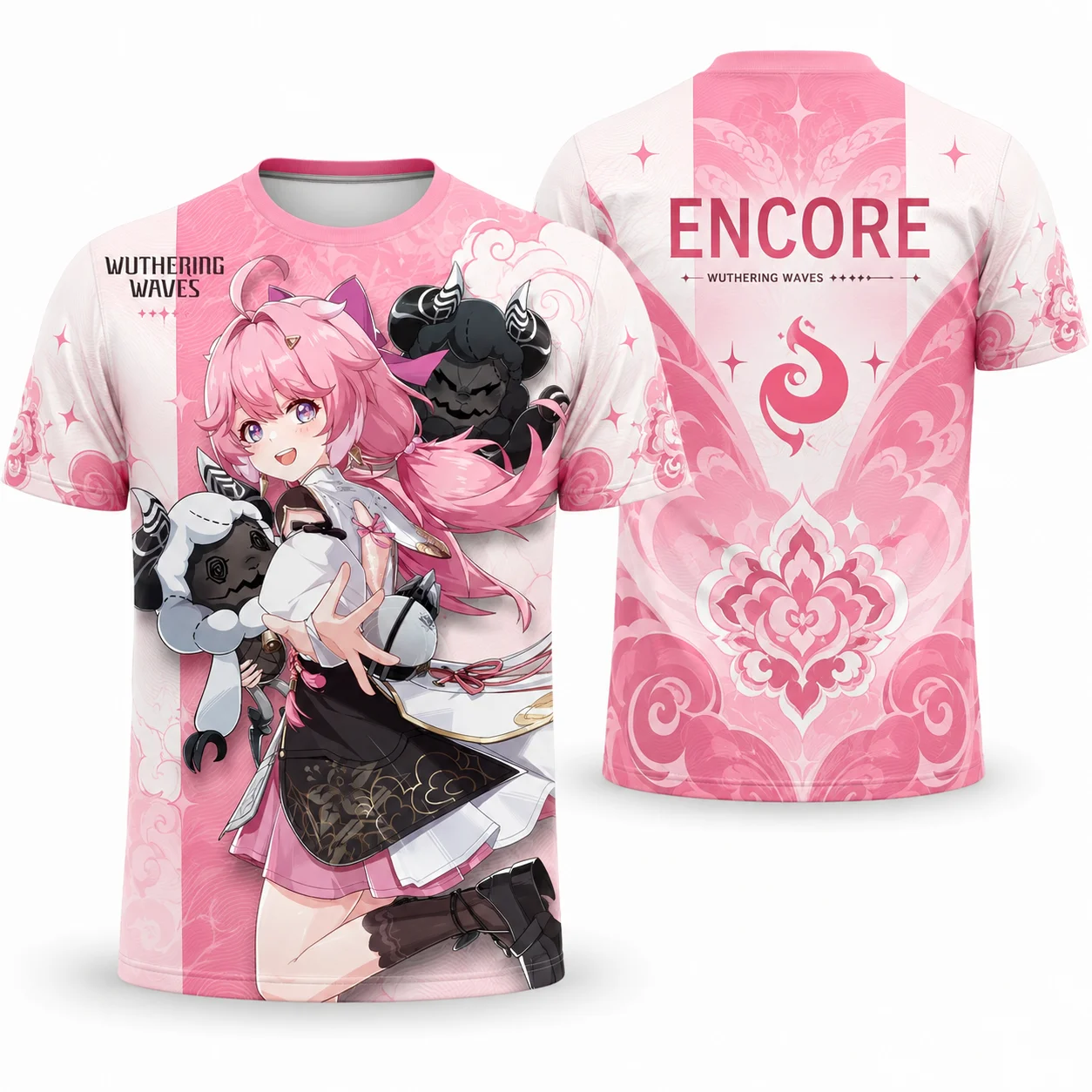 Wuthering Waves WW Graphic T-Shirt Jianxin  Calcharo Encore Verina Lingyang All Over Print Anime Jersey Breathable Quick Dry Tee