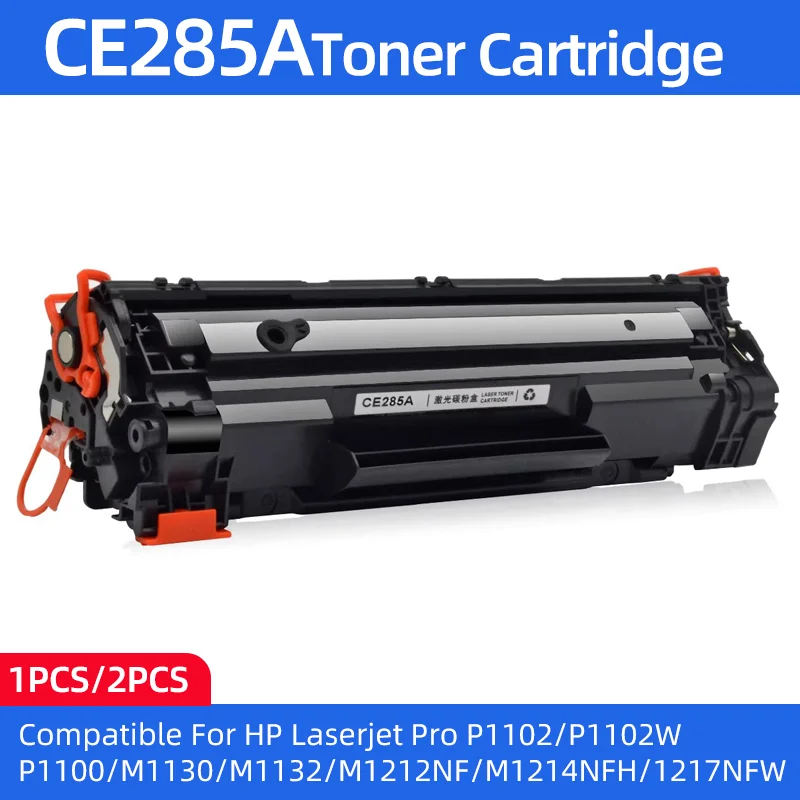 

CE285A 85A Black toner cartridge Compatible For HP Laserjet Pro P1102 P1102W P1100 M1130 M1132 M1212NF M1214NFH 1217NFW Printer