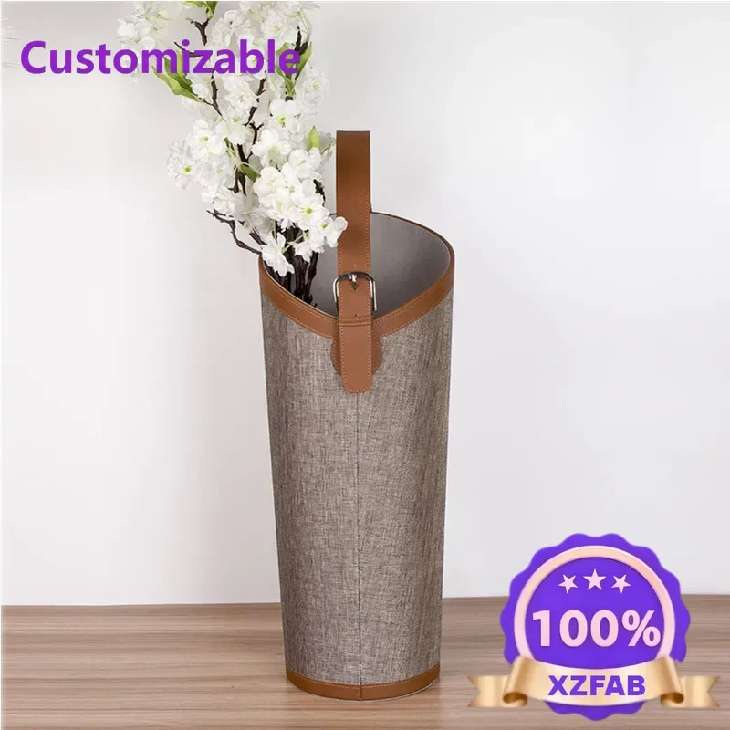 Factory Direct 2026 Multiuso guarda-chuva suporte flor tubo de couro tecido com paraguero guarda-chuva titular novo suporte para