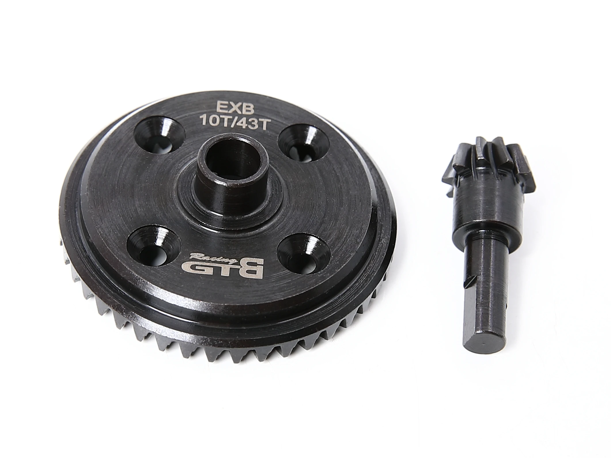 GTB Steel Spiral Cut 10T 43T Main Differential Gear for Arrma Mojave Kraton EXB RC Car Upgrade Replacement Part