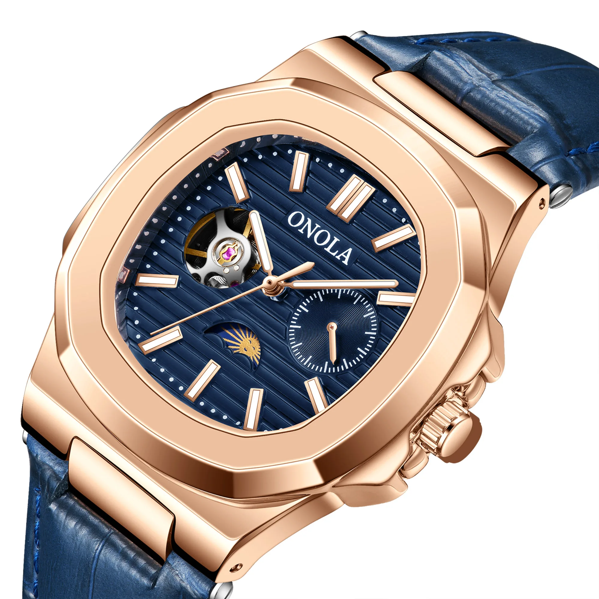 2023 New Men\'s Brand Watch Waterproof Luxury ONOLA Relaxation Business Sports Mechan Automat Watches