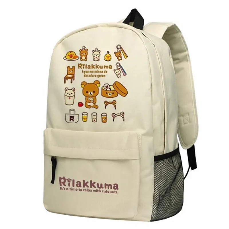 New Cute Rilakkuma Bear Boys Girls Oxford zaino borse da scuola per bambini per bambini