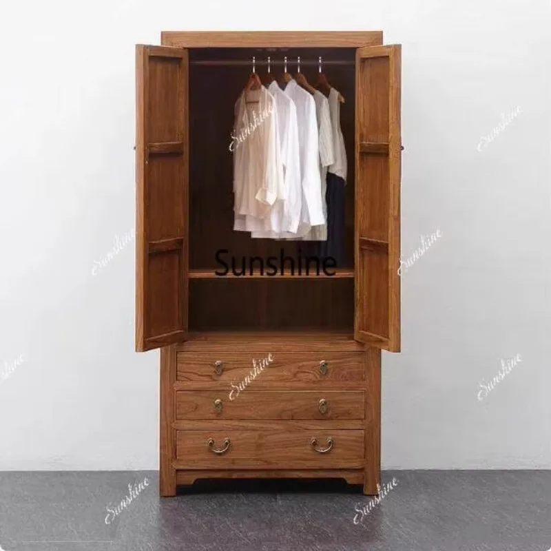 Painted bedroom storage cabinet, minimalist classic with side-by-side doors