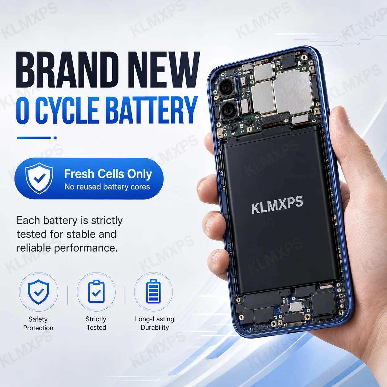 High Capacity Battery for iPhone 14 Pro Max 11 Pro 12 13 Mini Pro Max with 1-Year Warranty Replacement Bateria