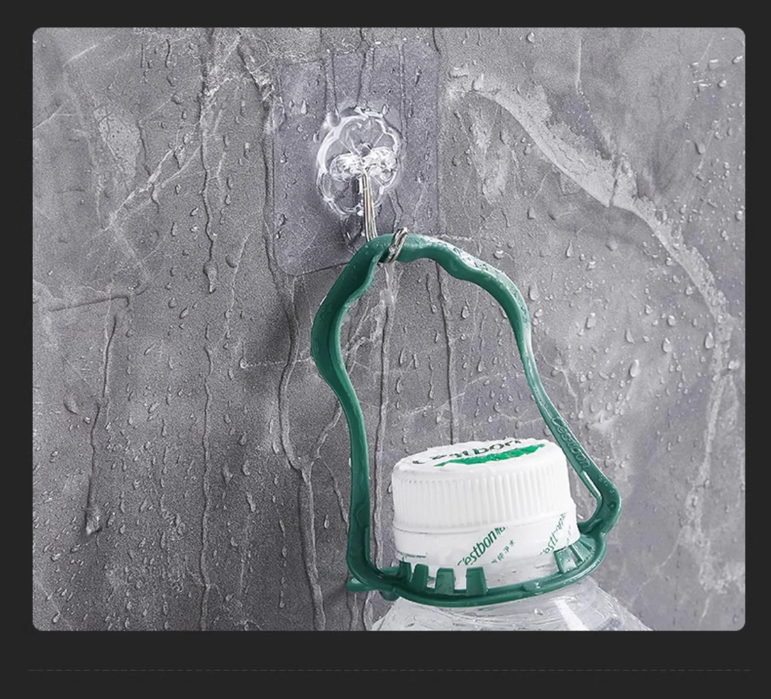 30 Stück Haken, transparent, stark, selbstklebend, für Tür, Wandaufhänger, Haken, Saugnapf, schwere Last, Rack, Tassensauger für Küche, Badezimmer – Detail 5