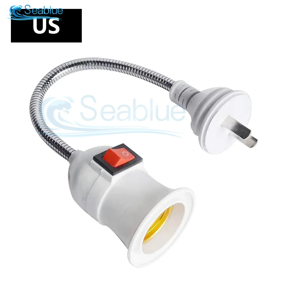 Direct Plug-in Rotary Lamp Head E27 Socket Lamp Bulb Holder with Switch EU US Plug Lamp Holder LED Table Lamp Led Base Lamp Base