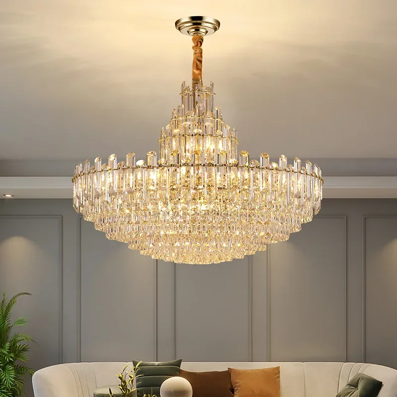 

Luxury LED Ceiling Chandeliers Hanging Lamps Light Fixture Lustre Decorative Home Appliance for Dining Room
