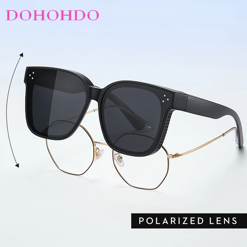 

Classic Square Rivets Driving Night Vision Polarized Sunglasses Men Women Outdoor Sports Anti-Glare Goggles Unisex Очки UV400