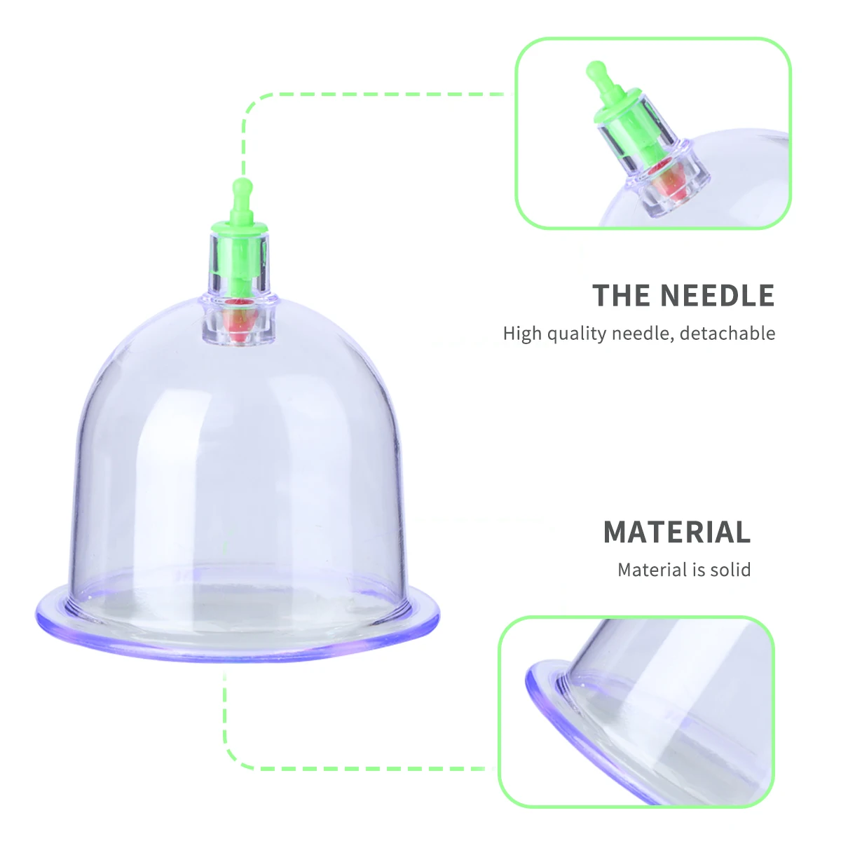 

12pcs Vacuum Cupping Set Durable Materials Attractive Anti Collision Flexible Transparent Blue Tank Adjustable Vacuum Easy