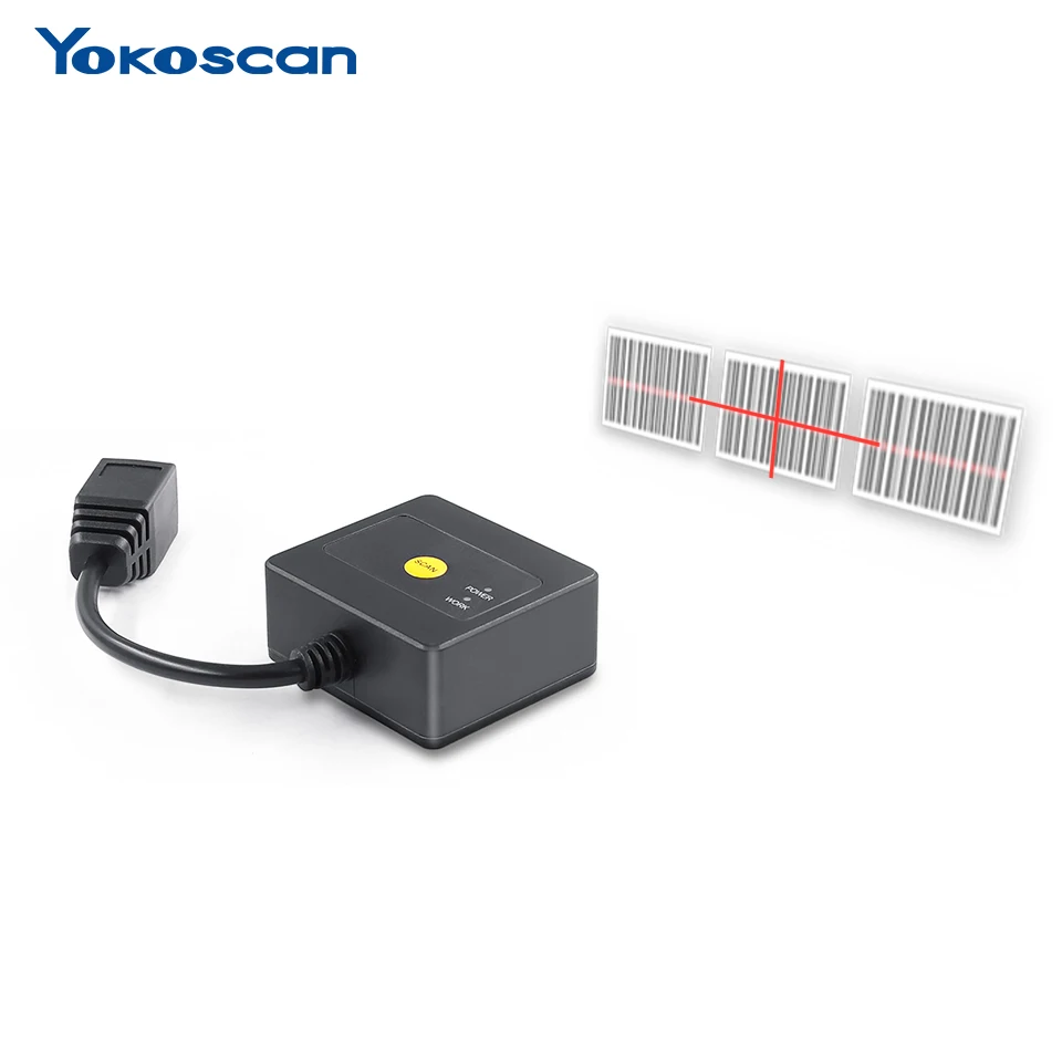 Escáner de código de barras Qr con cable USB de mano 1D 2D Escáner de código de barras con disponibilidad en stock