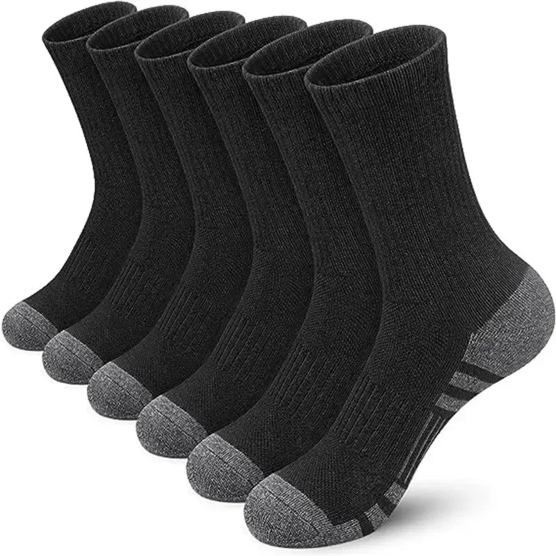6/12 Paar Herren-Outdoor-Gymnastik-Socken, hochwertig, bequem, weich, bodengreift, Fußball, große Größe, neuer Stil – Detail 8