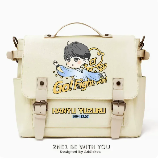 Anime Hanyu Yuzuru Crossbody Canvas Bags School Bag Unisex Messenger Bag Fashion Shoulder Bag 1270