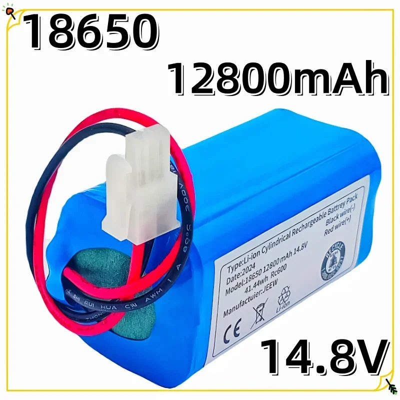 Wiederaufladbarer Akku Pakc 14,8 V 12800 mAh 18650 4S1P Zylindrischer Li-Ionen-Akku für 360 Roboter-Staubsauger S5 S7 T90