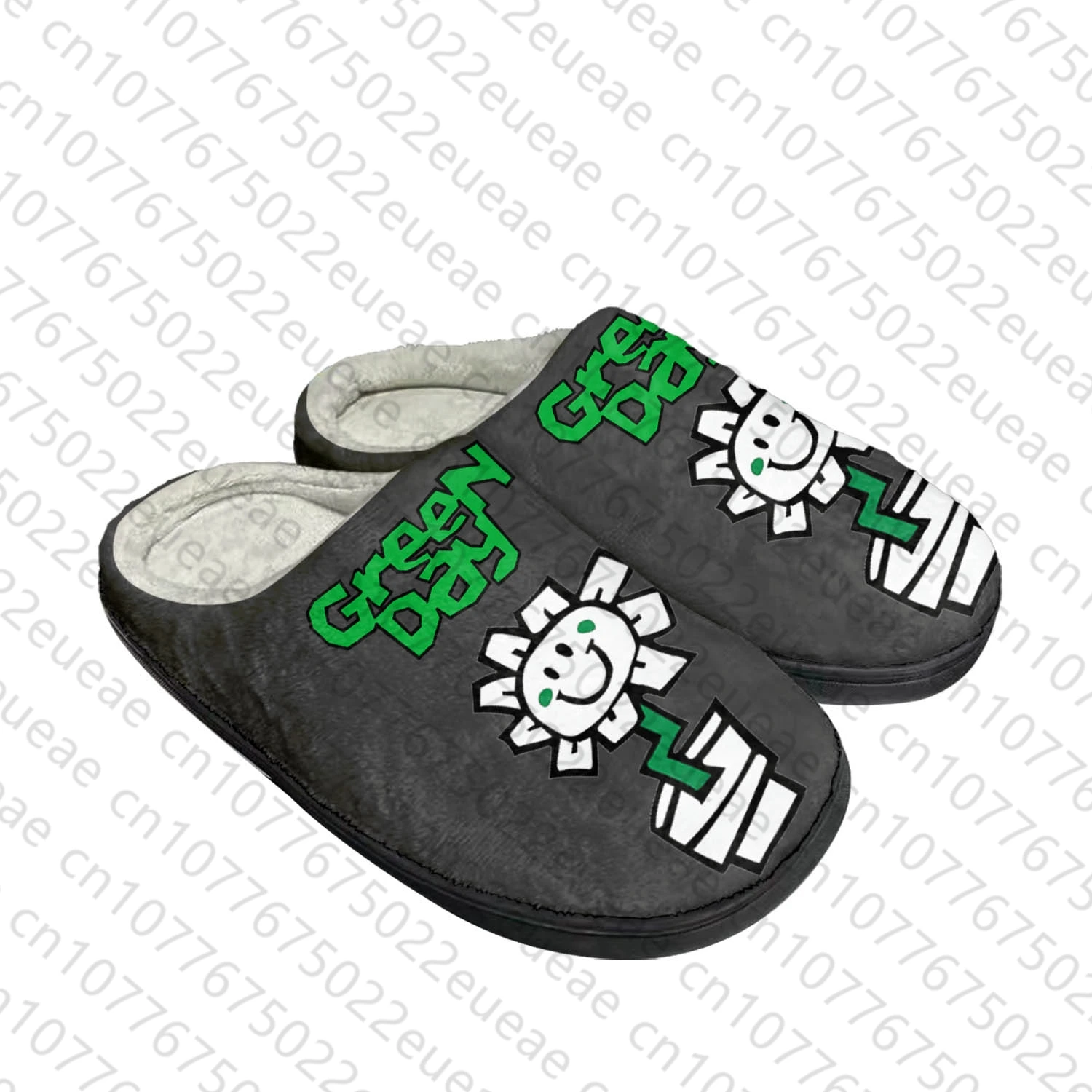 Green Day Pop Rock Band Home Cotton Custom Slippers Mens Womens Sandals Plush Bedroom Casual Keep Warm Shoe Thermal Slipper