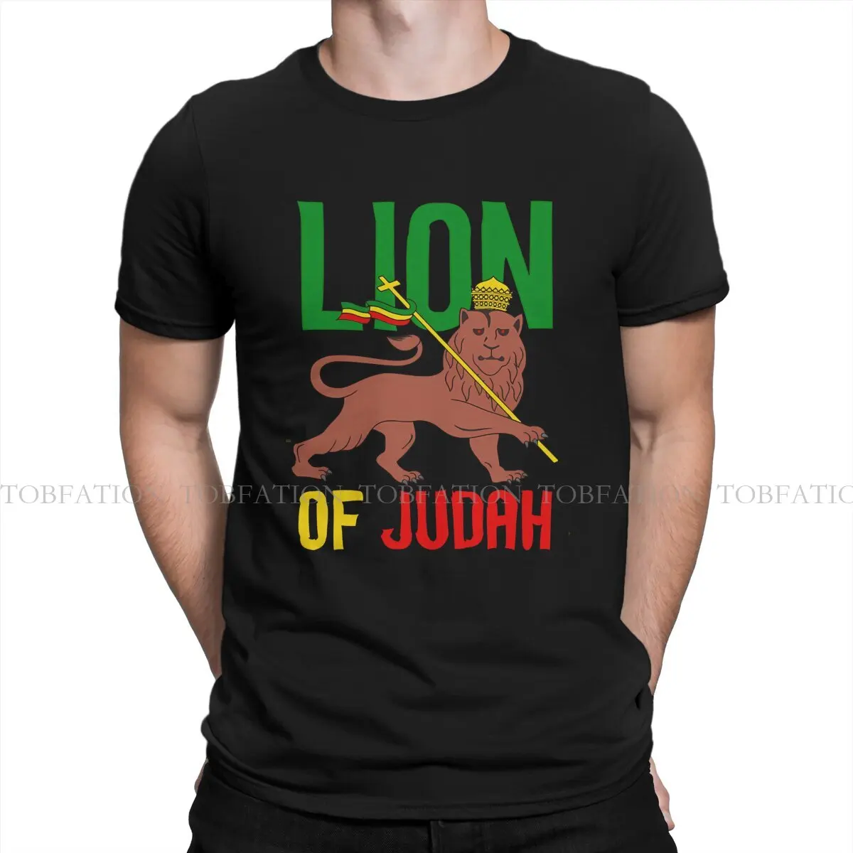 Lion Of Judah Haile Selassie Graphic TShirt Ethiopia Style Streetwear Comfortable T Shirt Male