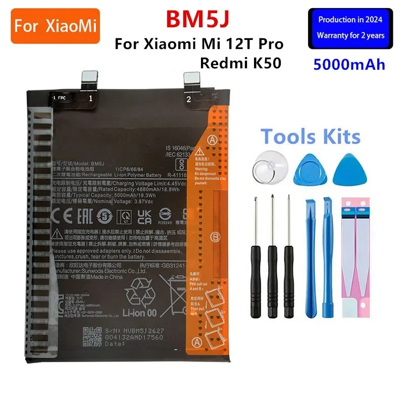 Originale BN5E BM4W BM4X BM5J BM53 BM58 BN66 BN5A BN5C BN5H BN57 BP45 BP4E BP46 per Xiaomi 11T Pro 5G/10T lite/Mi 12T Pro/10T Pro