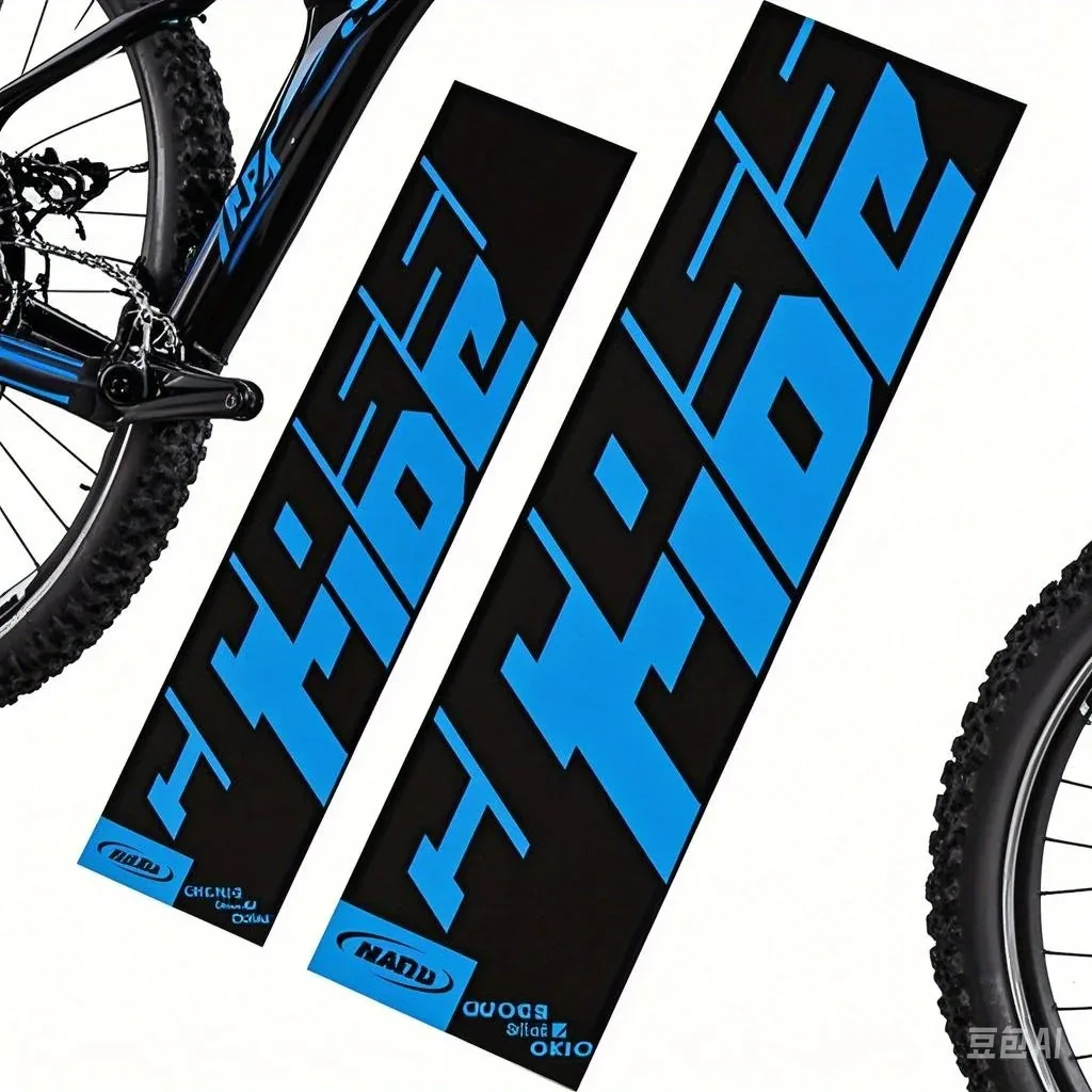 2 Pieces/Set of Super Cool Mavic Crossride L Mountain Bike Flower Drum Stickers! Bright Colors, Unique Design - Instantly