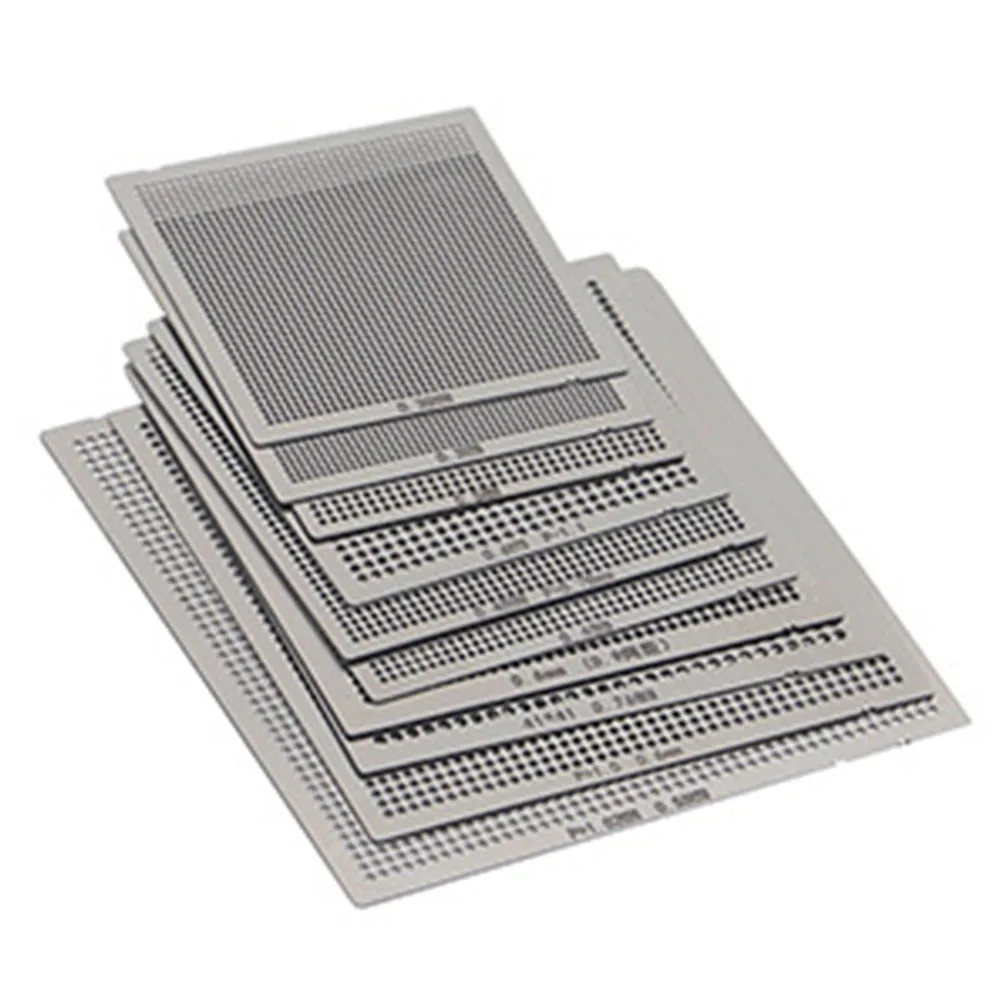 

Ball planting table fixture with handle for chip rework supporting chips up to 50 by 50 millimeters and welding