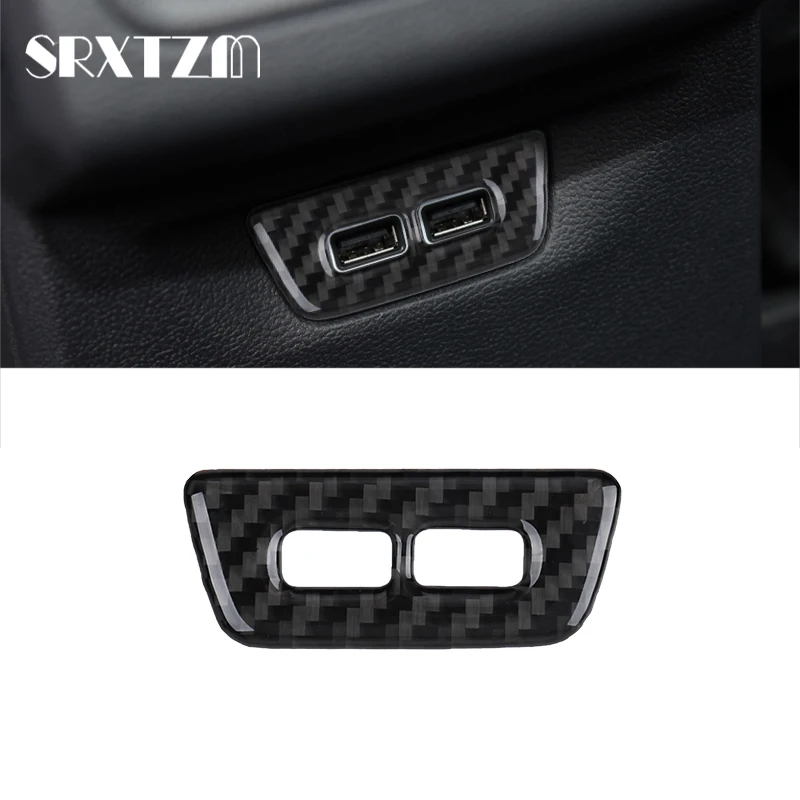 For Volkswagen Vw Golf 8 Mk8 2020 2021 Car Interior Carbon Fiber Rear Usb Panel Cover Sticker