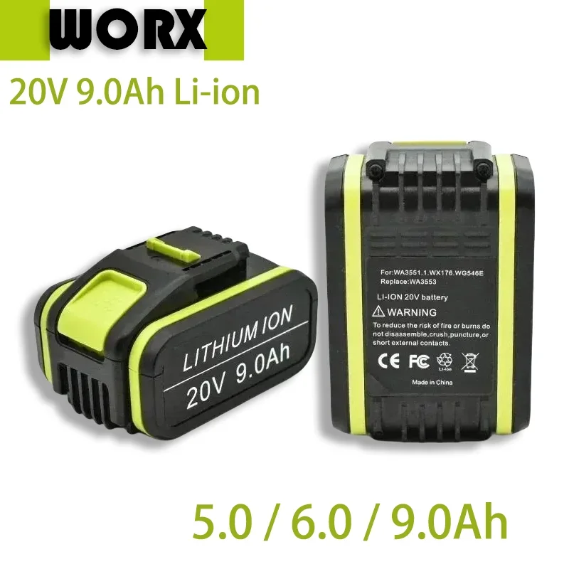 

Worx electric tool WA3551 WA3553 WX390 WX176 WX178 WX386 WX678's new 20V5000mAh lithium-ion rechargeable replacement battery