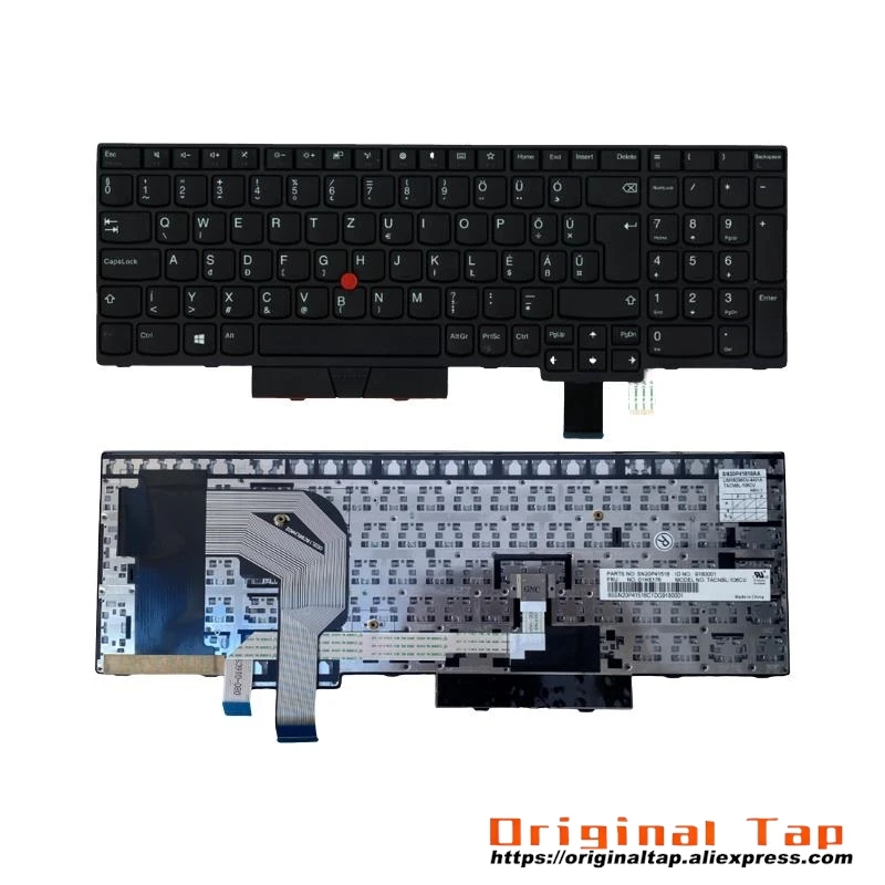 HU Hungarian Keyboard for Lenovo Thinkpad T570 T580 P51s P52s 01EN943 01ER515 01HX154 01HX194