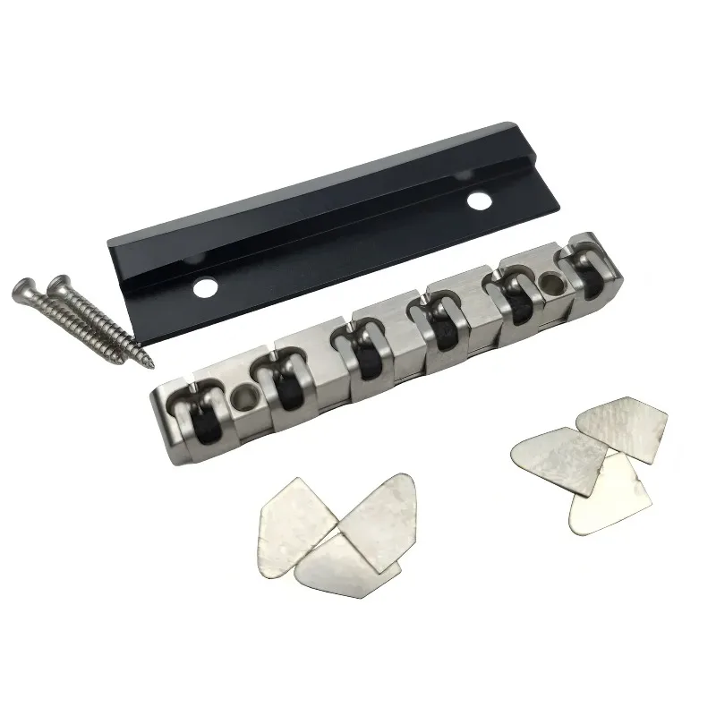 Suitable For Electric Guitar,43mm Roller Nut Stainless Steel Guitar Nut Set,Electric Guitar Replacement Hardware Accessories