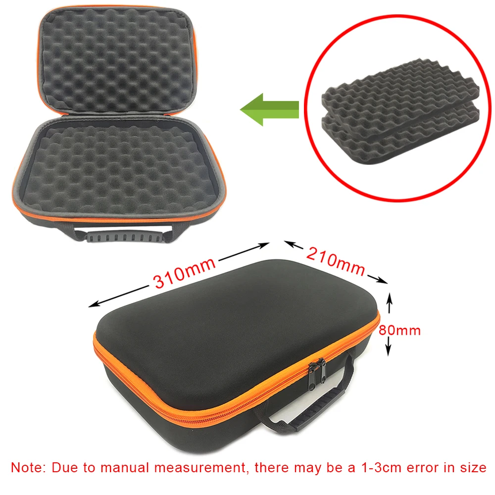 Hard Storage Box DIY Foam Shockproof Customized Travel Bag Zipper Box Case Camera Collection Bag For Outdoor Tool Accessories image 3