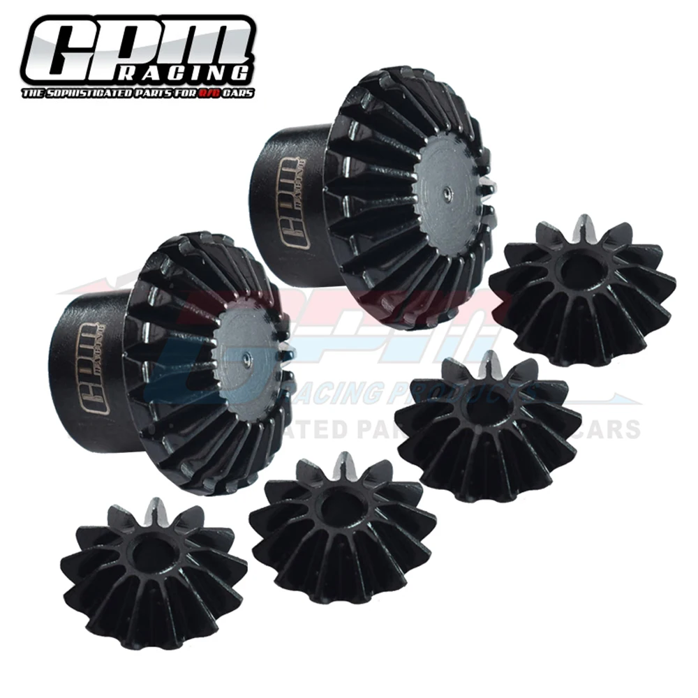 GPM for Traxxas 1/6 XRT 1/5 X-MAXX 8S Upgrade Parts Metal Steel Front Centre Rear Differential Output Gear +Spider Gear Set 7782
