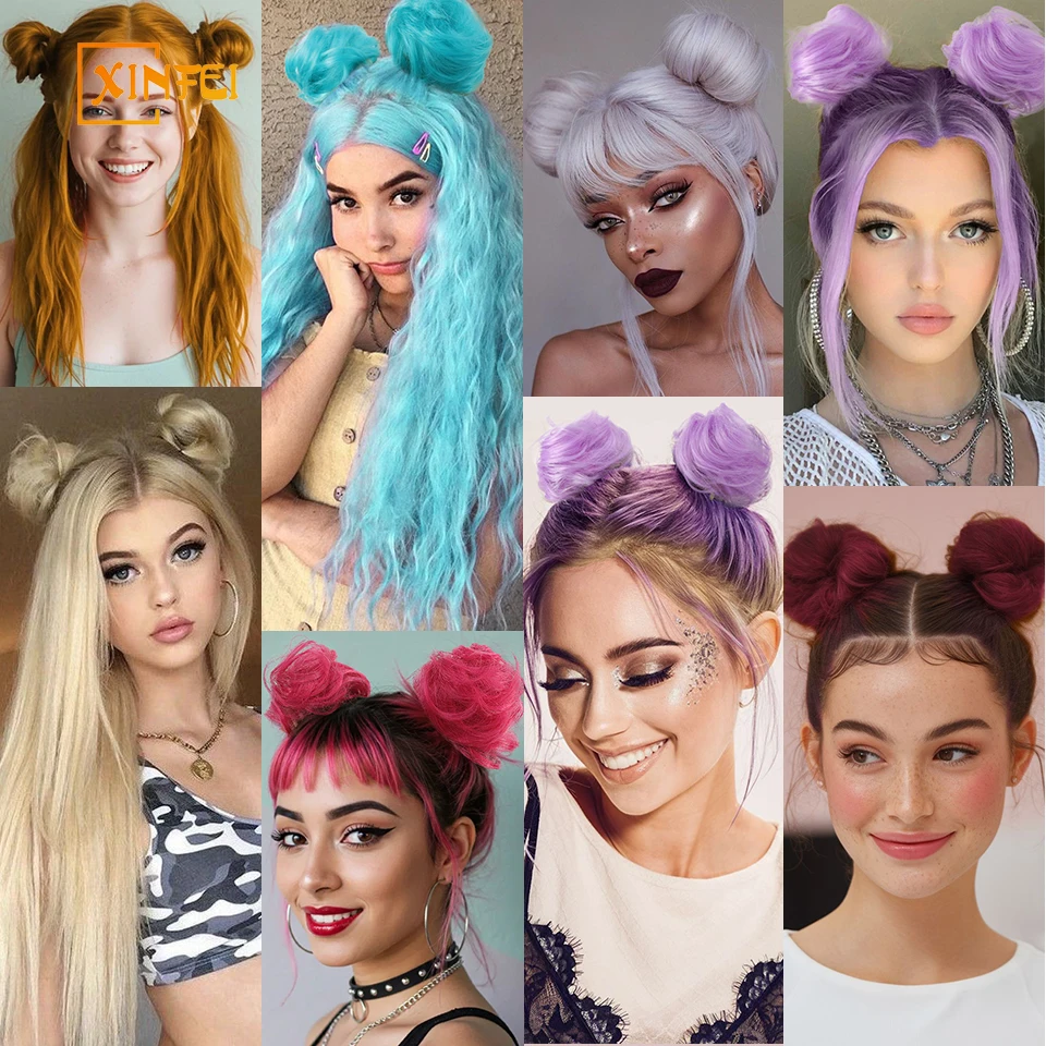ミニ爪クリップ乱雑なおだんごヘアピース爪クリップおだんごヘアエクステンション女性女の子おだんごヘアピースアップヘアアクセサリー 1 個