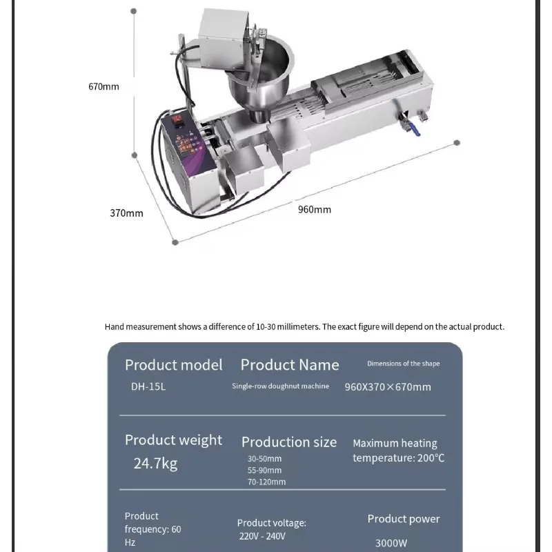 Commercial electric automatic doughnut machine, cheese doughnut, glutinous rice dumpling machine, doughnut mold making machine, view 5