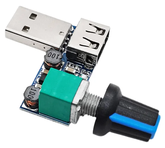 Controlador de velocidade do ventilador USB, regulador de velocidade e volume do vento, dissipação de calor, operação silenciosa, multivelocidade, escritório, dormitório, b