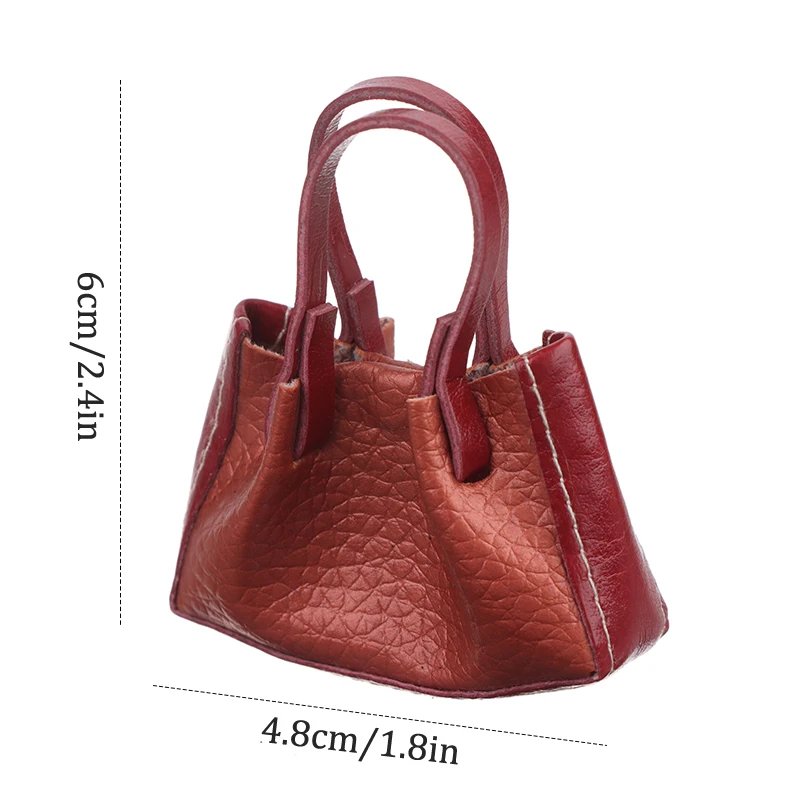 Borsa a mano in miniatura per casa delle bambole Borsa per bambola Mini borsa a tracolla Modello per bambini Fai finta di giocare Accessori per casa delle bambole giocattolo