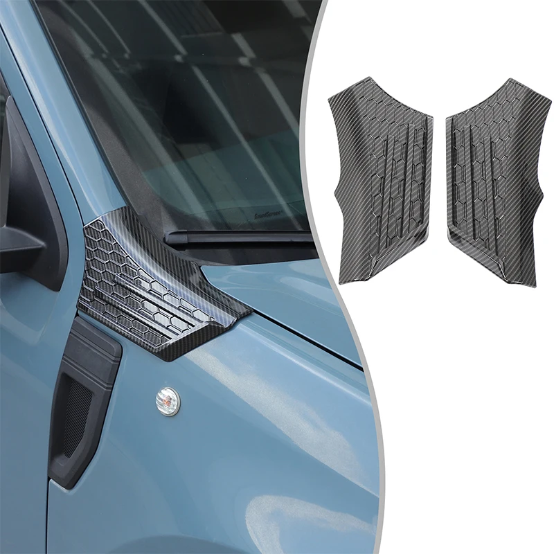 

ABS Carbon Fiber For Ford Mavericks 2022+ Car fender upper decorative board sticker car exterior protection accessories 2Pcs