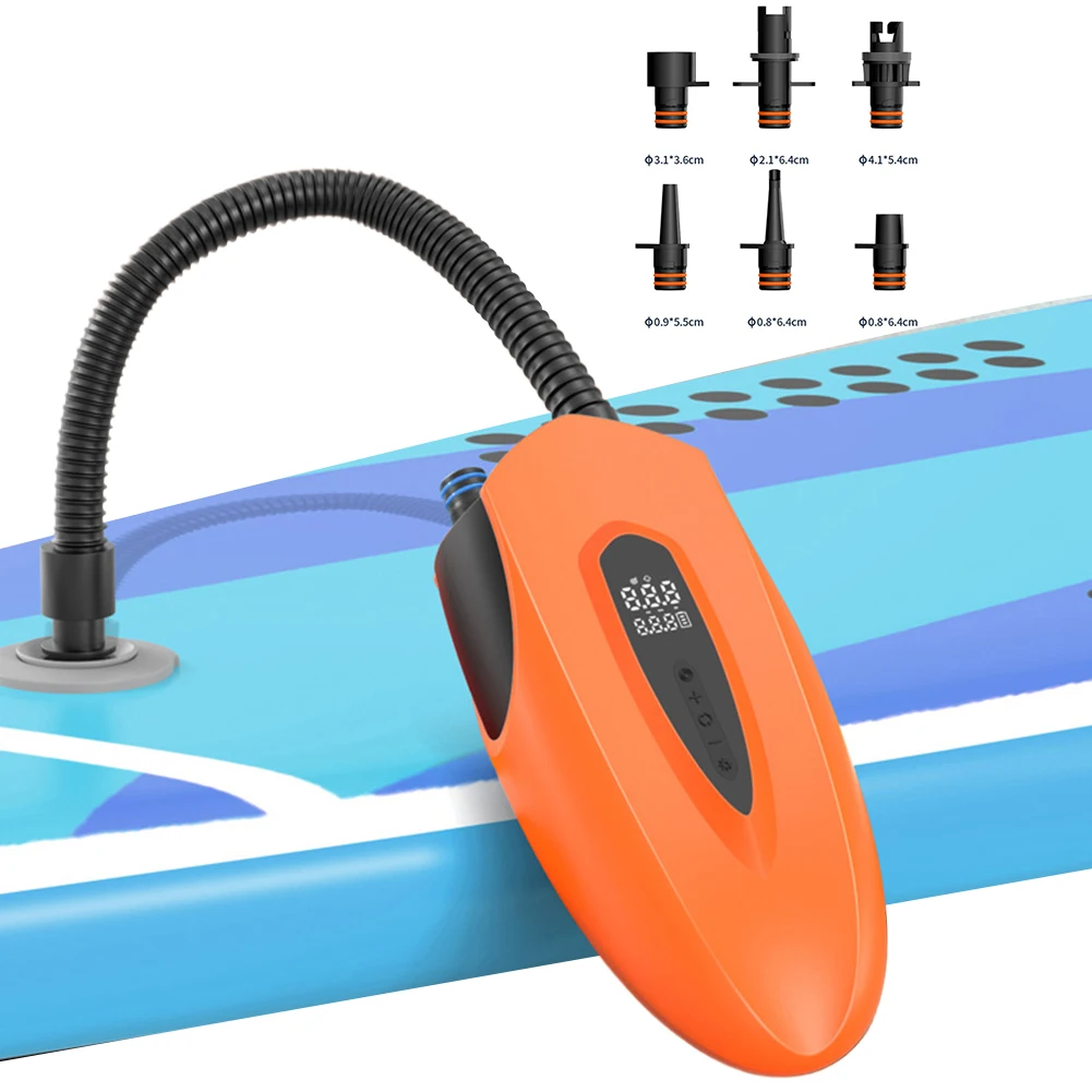 Wireless Air Pump Quick Charging Intelligent Air Compressor with LCD Display Electric Tire Inflator for Water Inflatable Product