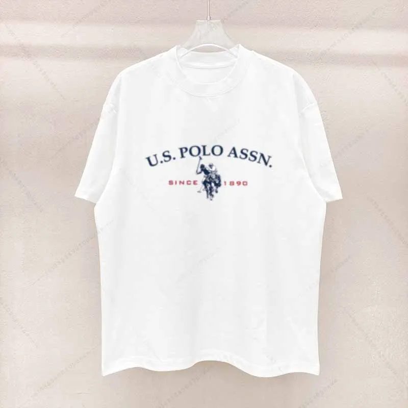 Camiseta de algodón de estilo sencillo para hombre, Polo con estampado gráfico de letras, cuello redondo informal, Top de manga corta para hombre, envío gratis