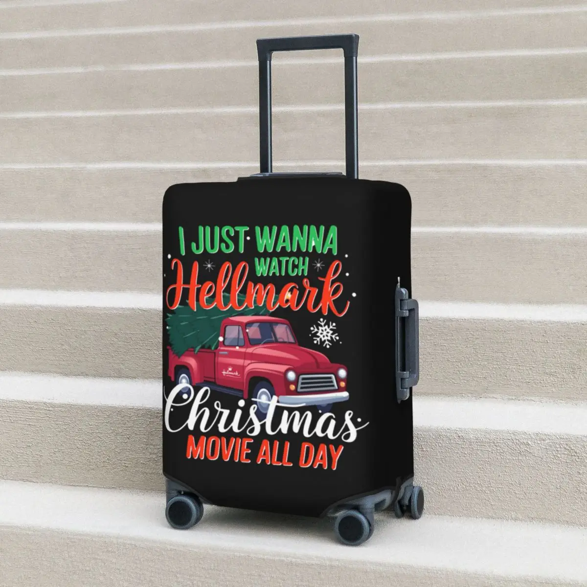 

Защитный чехол для рождественского чемодана Hallmark, эластичные защитные чехлы для дорожного багажа на 18-32 дюймов