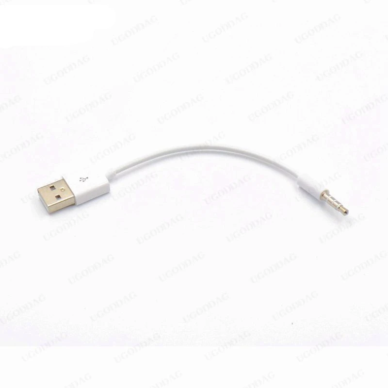 3.5mm złącze USB przeniesienia z roku 2.0, Adapter Audio kabel przewód z męskiego na męskie przewód AUX konwerter dla Apple iPod Shuffle 3rd 4th 5th