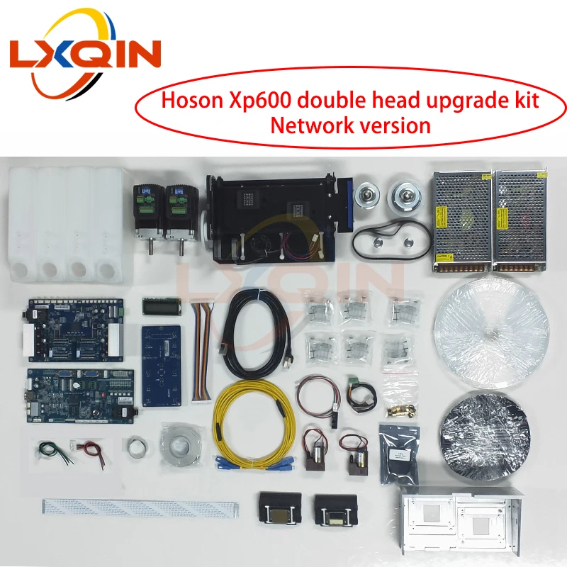 LXQIN upgrade kit Hoson for Epson dx5 dx7 convert to xp600 double head board network version kit