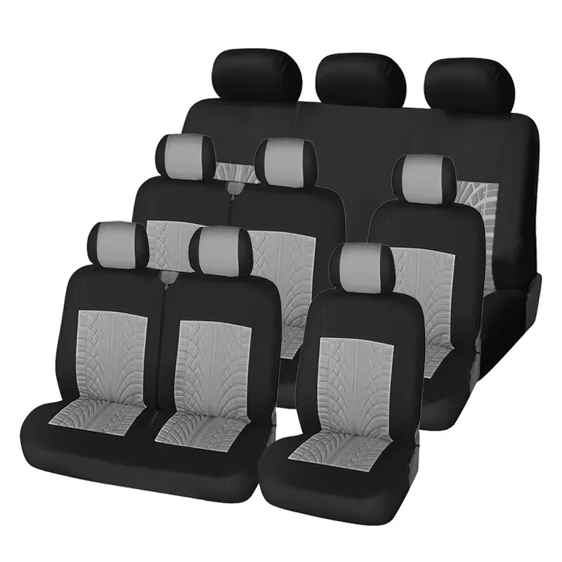 car seat cover product includes 2 rows of 2+1 car seat covers and 1 row of three person seat covers