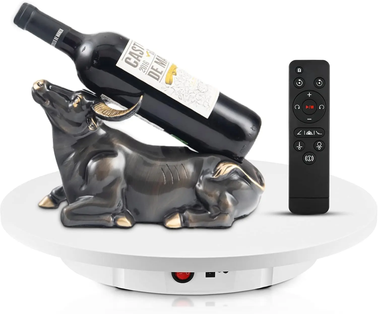 100kg 42cm Rechargeable 360° Electric Rotating Turntable Display Stand with Remote Control for Product Photography