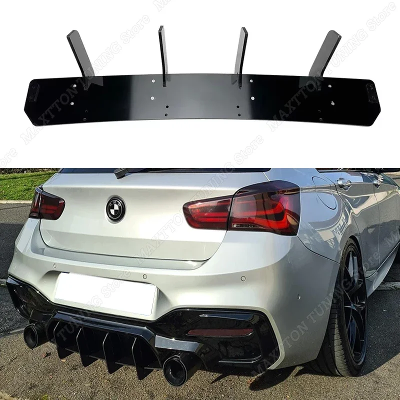 Do BMW serii 1 F20 M135i M140i MP Style 2015-2019 LCI Samochodowy tylny dyfuzor Zderzak Spoiler Zestaw karoserii Tylny spojler ABS