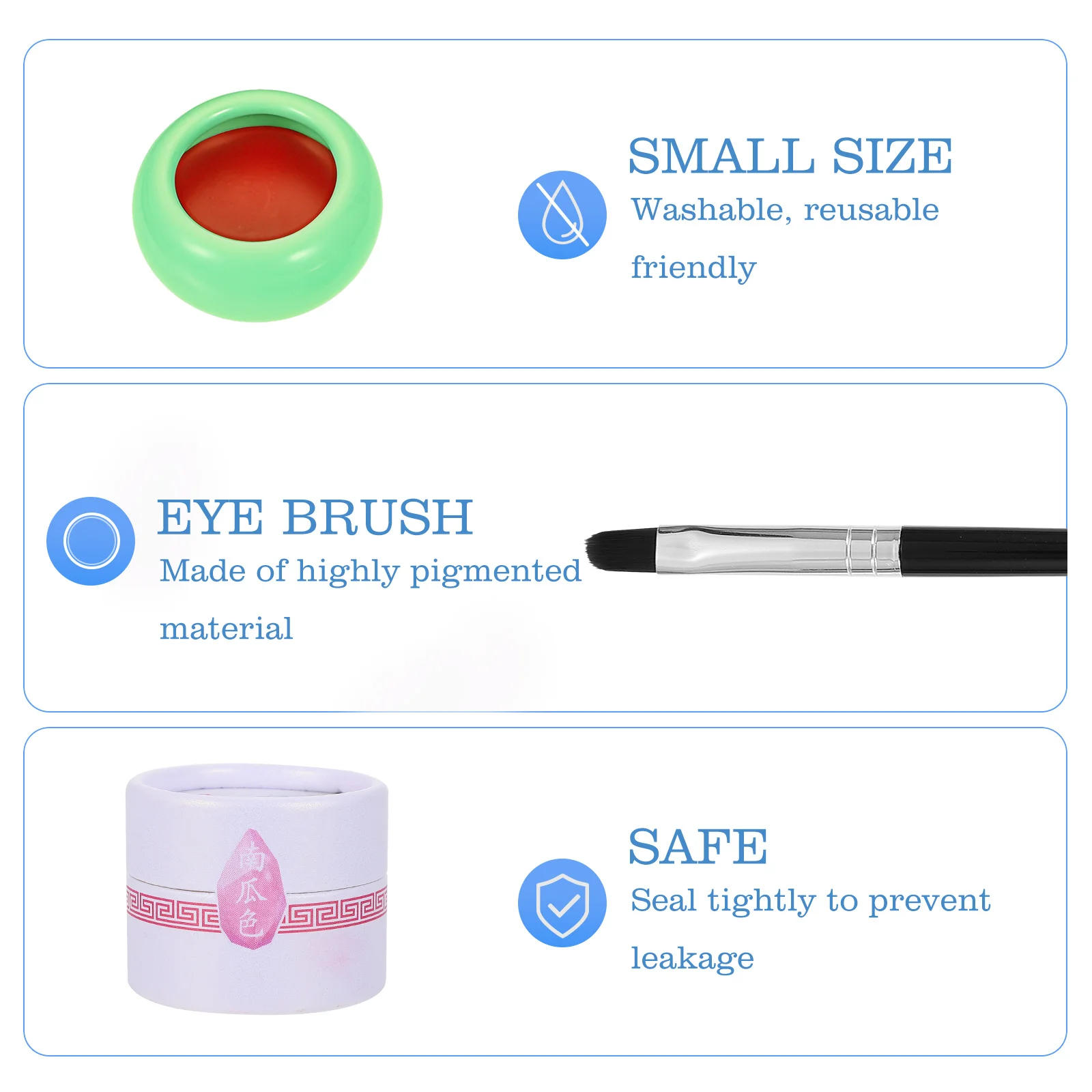 Retro Vintage Cheek Blusher Highly Pigmented Long Lasting Natural Finish Multi-Functional Eye Shadow Face Blusher Portable