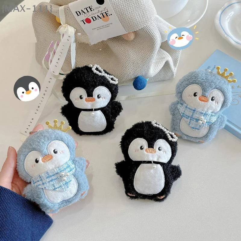 

【F2-MAX111】Cute Penguin Plush Pendant Keychain - Cartoon Stuffed Doll Backpack Bag Charm Adorkable Accessories Gifts for Kids