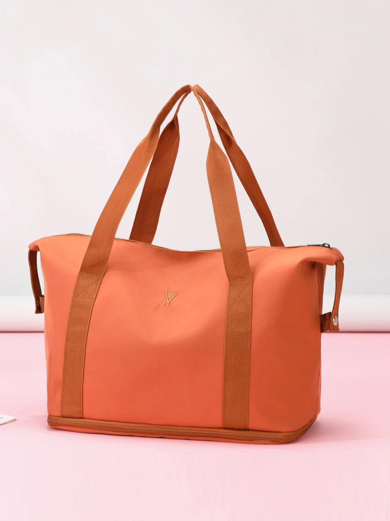 ユニセックス軽量トラベルバッグピュアカラー拡張可能なハンドヘルドフィットネス荷物バッグマタニティ収納バッグファッショナブルなオックスフォード布