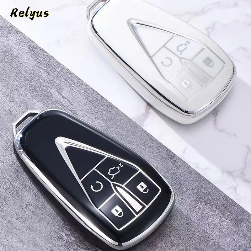 

Fashion Soft TPU Car Remote Key Case Cover For Changan CS35Plus CS55Plus CS75Plus 2019-2020 Keyless Protector Shell Accessories