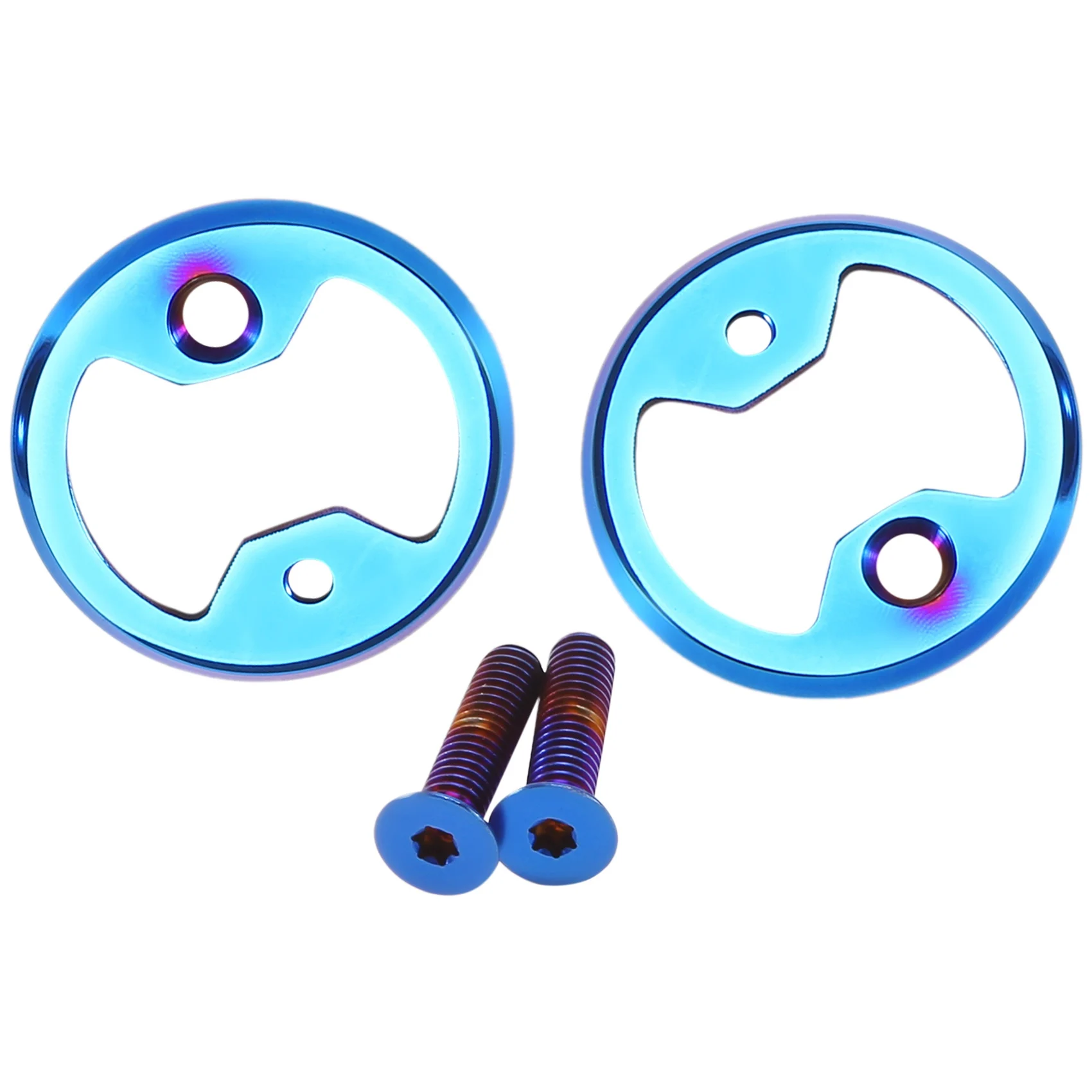 AA90-1Set Bicycle Parts Titanium Bike Pedal Plate Cleats For Wahoo Speedplay Comp Zero Aero Nano Lightweight Action Blue - view 2