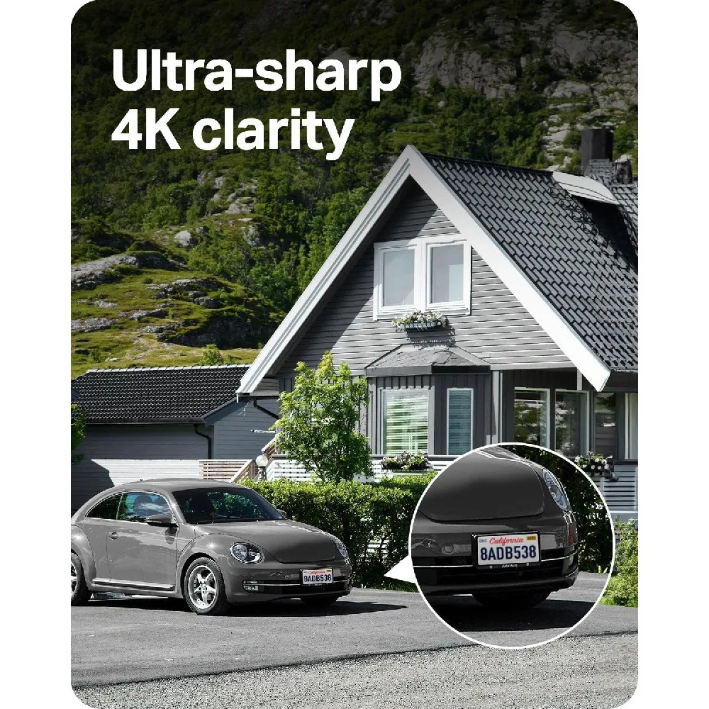 4K Outdoor Pan/Tilt Wireless Security POE/AHD IP Camera 360° Motion Track 24/7 Capture Person Vehicle Detection